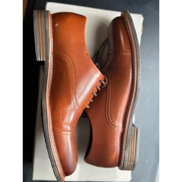 Kenneth Cole Reaction Men\'s Klay Flex Lace Up Dress Shoes Cognac Leather main image 4